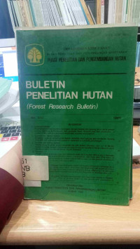 Buletin Penelitian Hutan (Forest Research Bulletin)