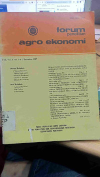 Forum Penelitian Agro Ekonomi