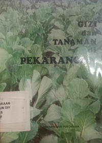 Gizi dan Tanaman di Pekarangan