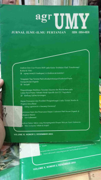 Jurnal Ilmu-Ilmu Pertanian