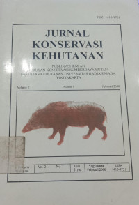 Jurnal Konservasi Kehutanan