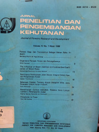 Jurnal Penelitian dan Pengembangan Kehutanan