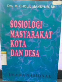 Sosiologi Masyarakat Kota dan Desa