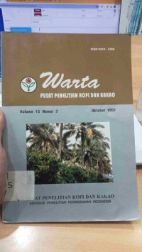 Warta Pusat Penelitian Kopi dan Kakao